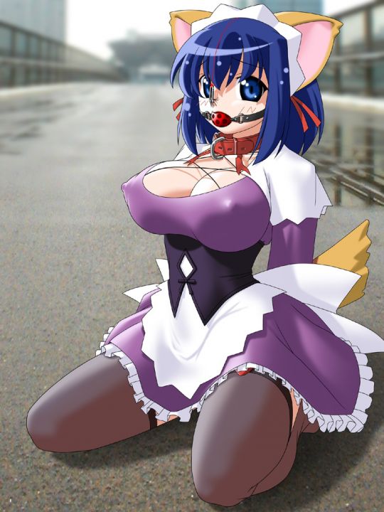 Hentai self-bondage