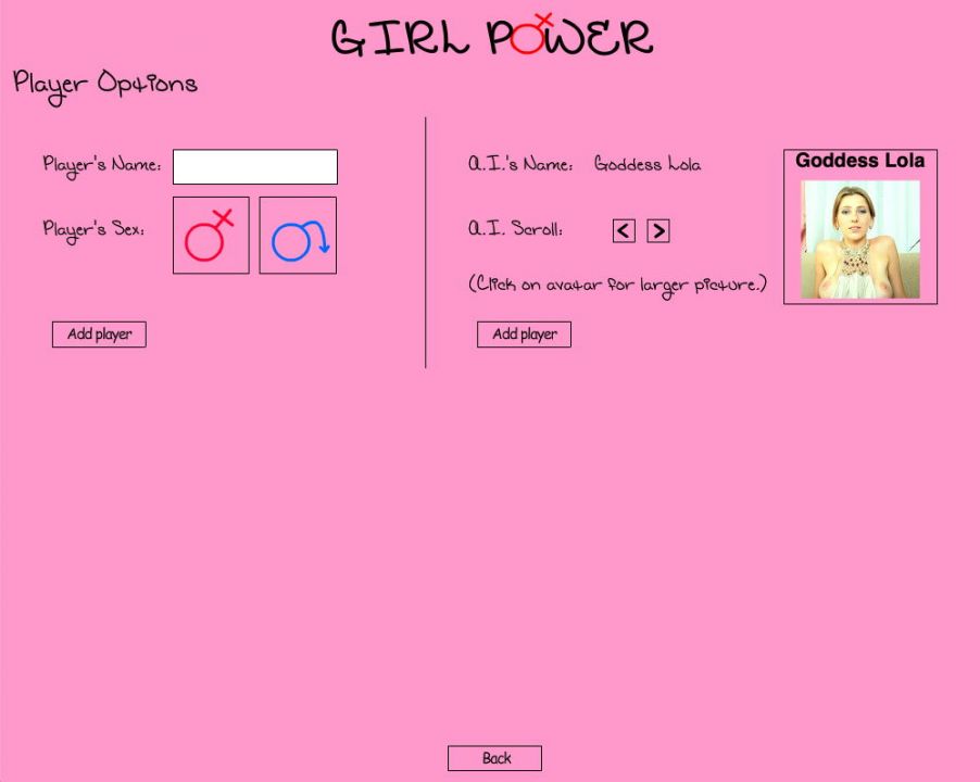 Girl Power! Action cards.