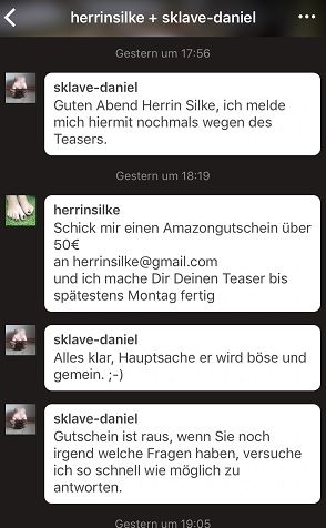 Erniedrigung eines Sklaven