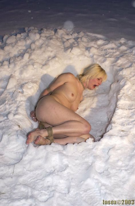 Winter tease for snow sluts