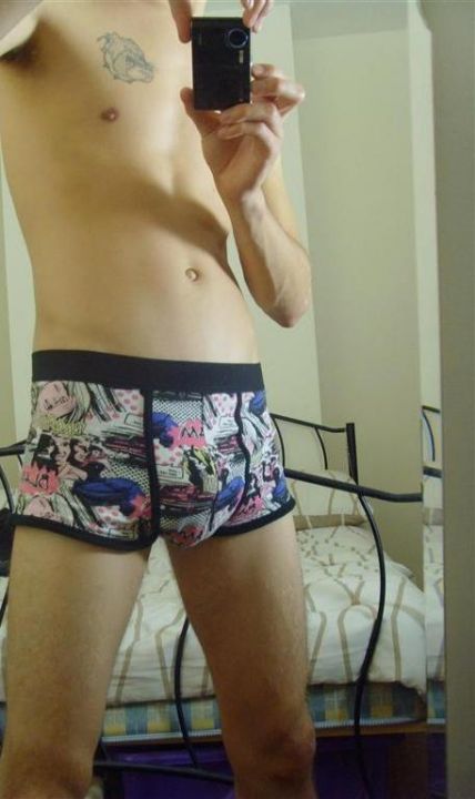 Your college roommate catches you wearing panties