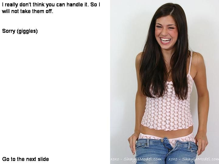Sheila teases you