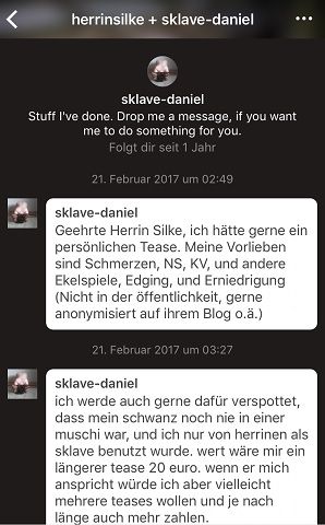 Erniedrigung eines Sklaven