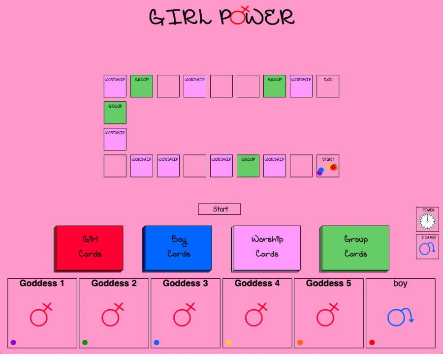 Girl Power! Action cards.