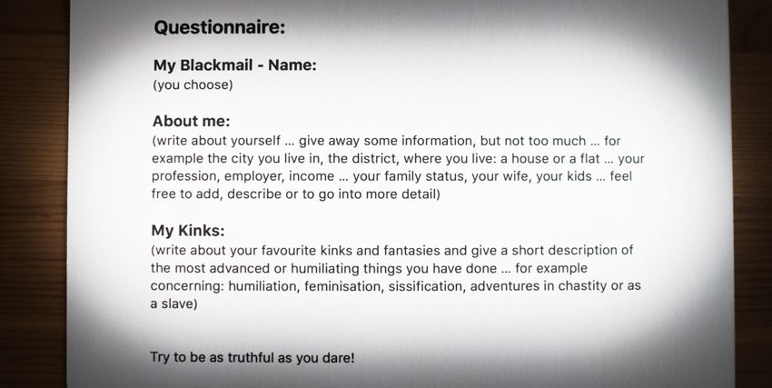 The Blackmail Project