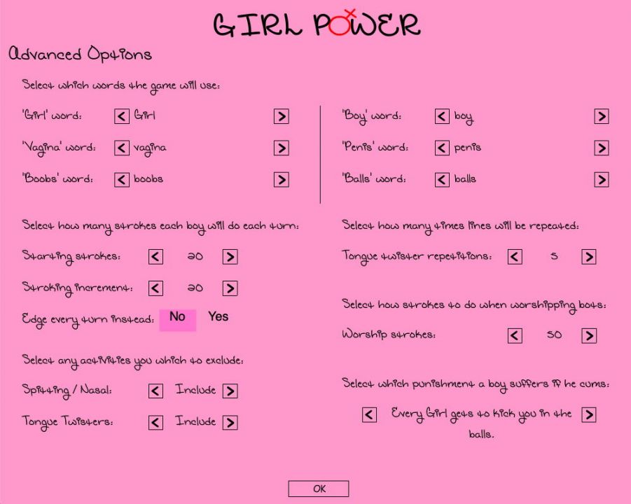 Girl Power! Action cards.