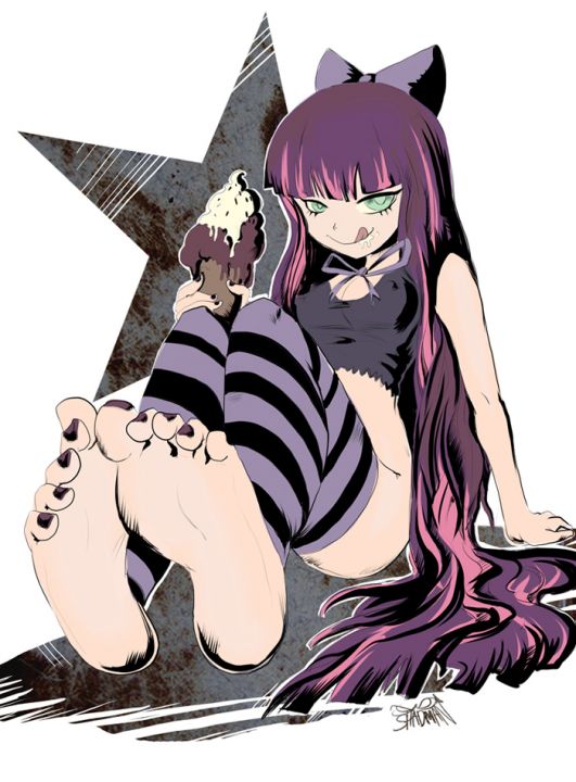 Stocking feet